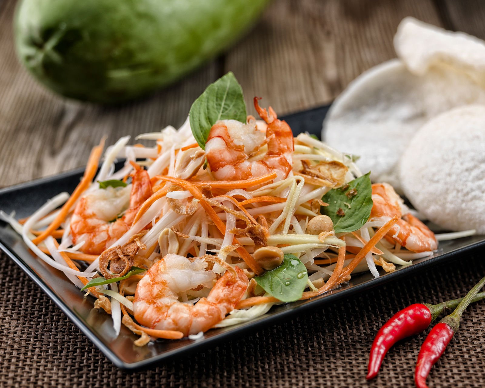 Gỏi Đu Đủ – Papayasalat mit Crevetten